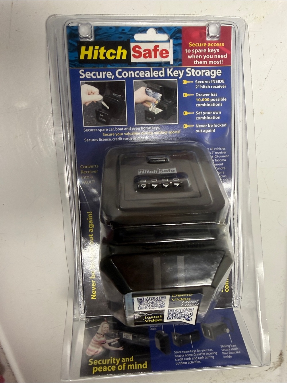 HitchSafe Secure Concealed Key Storage - Black